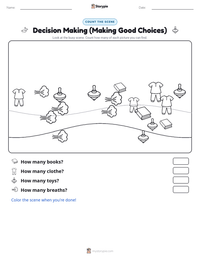 Decision Making (Making Good Choices) printable worksheet preview