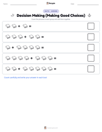 Decision Making (Making Good Choices) printable worksheet preview