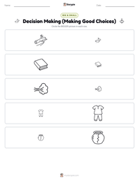 Decision Making (Making Good Choices) printable worksheet preview
