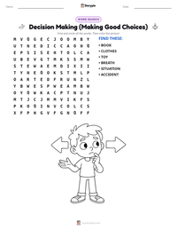 Decision Making (Making Good Choices) printable worksheet preview