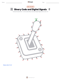 Binary Code and Digital Signals printable worksheet preview