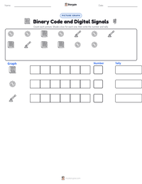 Binary Code and Digital Signals printable worksheet preview