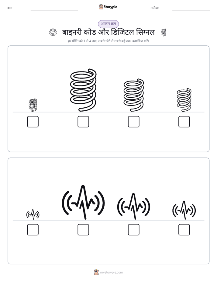 आकार क्रम
