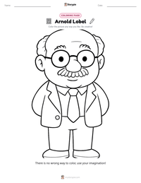 Arnold Lobel coloring page for kids