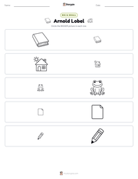 Arnold Lobel printable worksheet preview