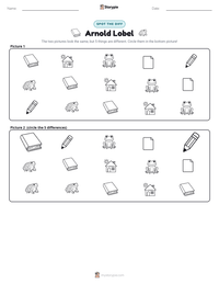 Arnold Lobel printable worksheet preview