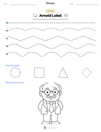 Arnold Lobel printable worksheet preview