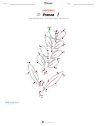 France printable worksheet preview