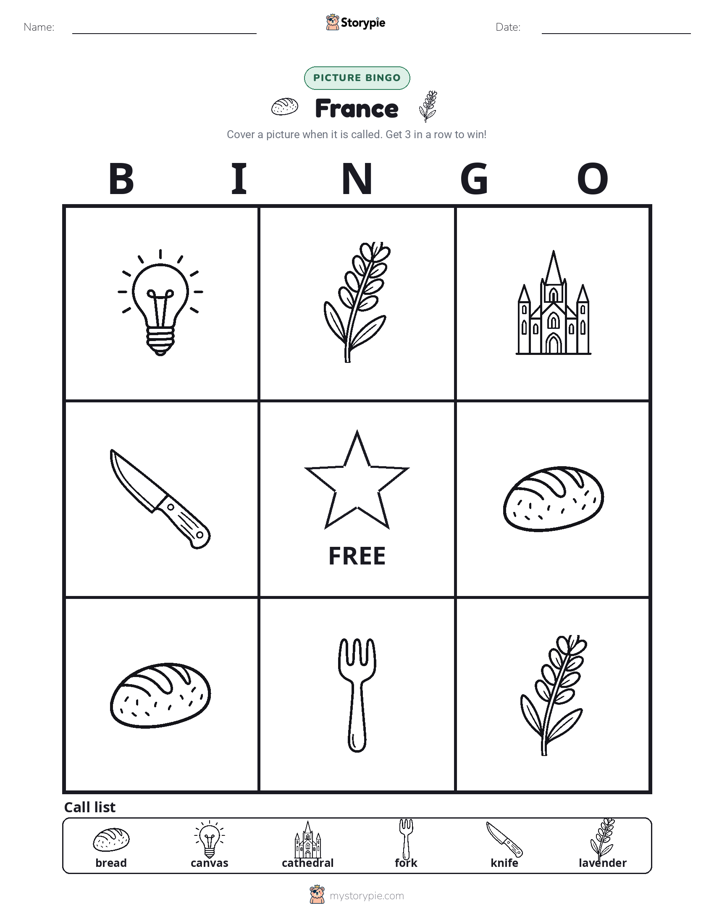 Picture Bingo
