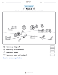China printable worksheet preview