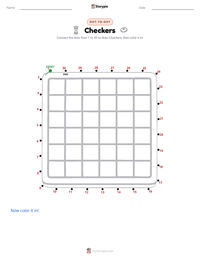 Checkers printable worksheet preview