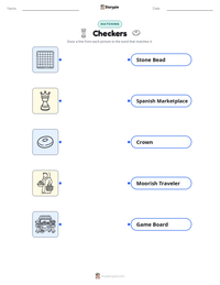 Checkers printable worksheet preview