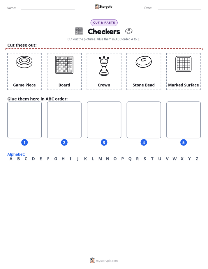 Cut & Paste Alphabet