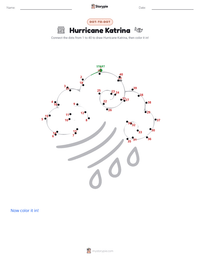 Hurricane Katrina printable worksheet preview