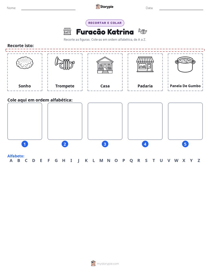 Recortar & Colar Alfabeto
