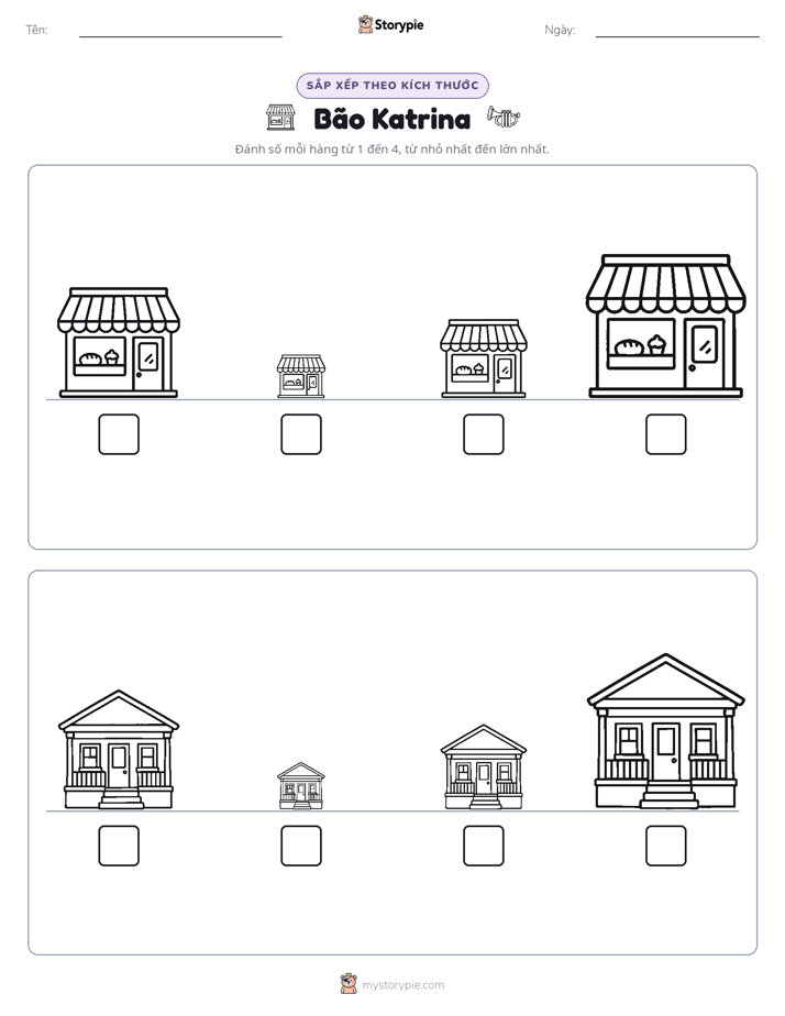 Thứ Tự Kích Thước