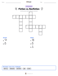 Fiction vs. Nonfiction printable worksheet preview