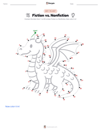 Fiction vs. Nonfiction printable worksheet preview
