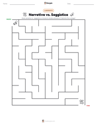 Anteprima della scheda stampabile di Narrativa vs. Saggistica