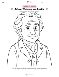 Podgląd drukowalnego arkusza ćwiczeń Johann Wolfgang von Goethe