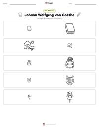Johann Wolfgang von Goethe printable worksheet preview