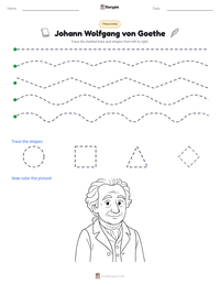 Johann Wolfgang von Goethe printable worksheet preview
