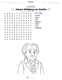 Johann Wolfgang von Goethe printable worksheet preview
