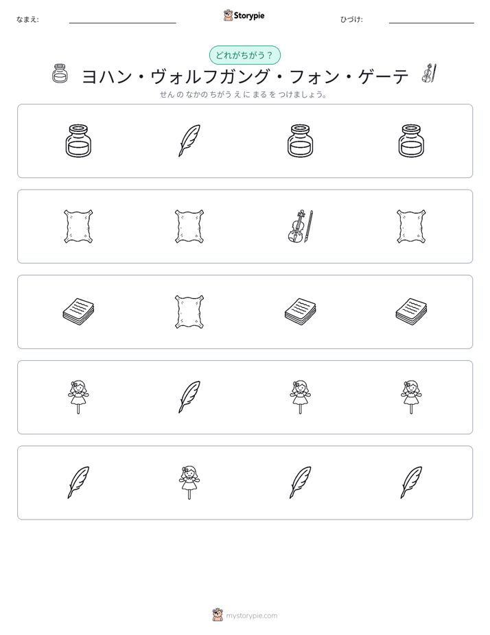 異なるものを見つけよう
