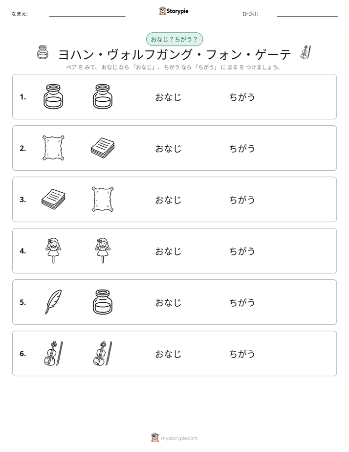 同じか違うか