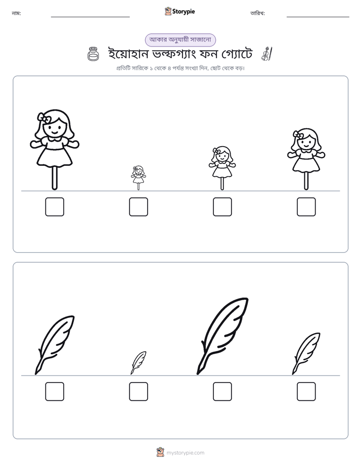আকারের ক্রম