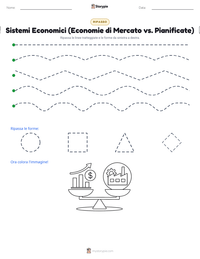 Anteprima della scheda stampabile di Sistemi Economici (Economie di Mercato vs. Pianificate)