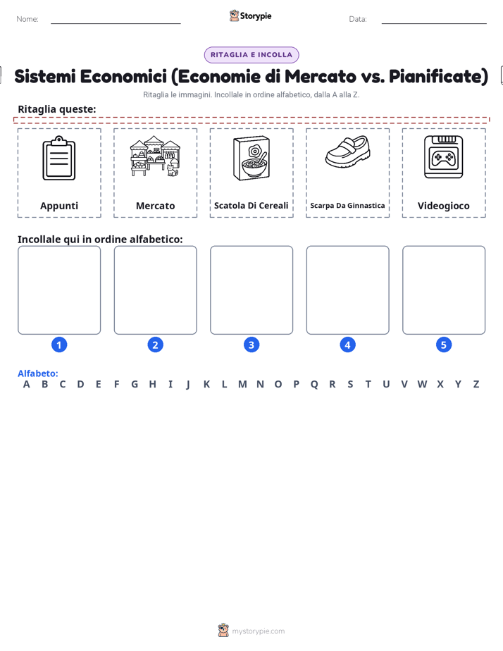 Taglia & Incolla Alfabeto