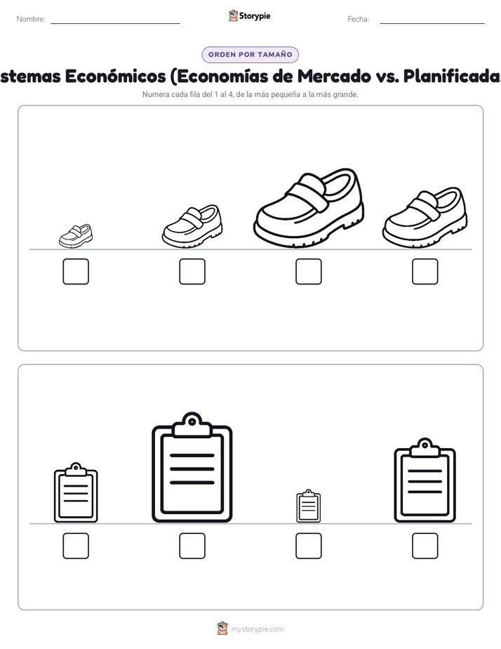 Orden de Tamaños