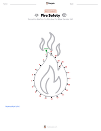 Fire Safety printable worksheet preview
