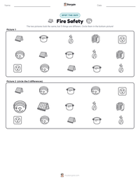 Fire Safety printable worksheet preview