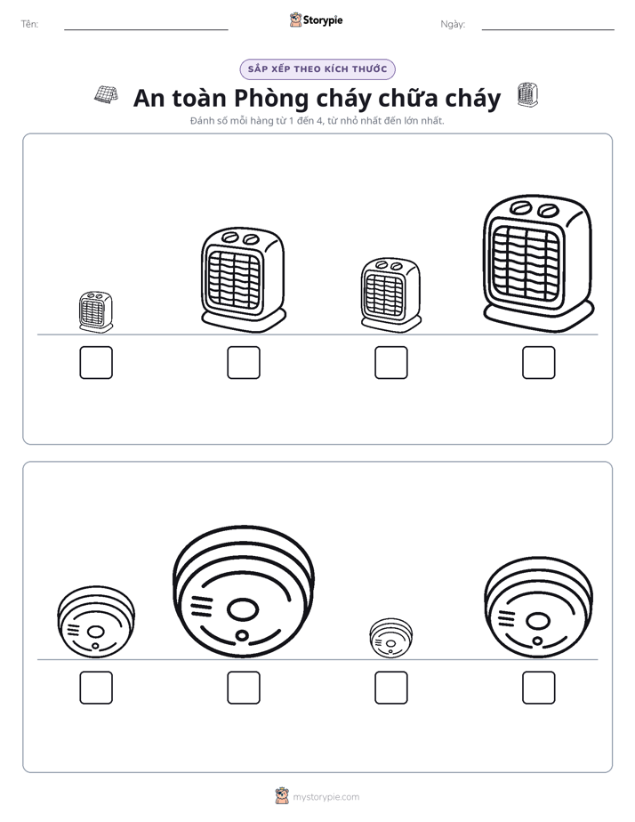Thứ Tự Kích Thước