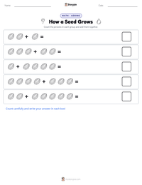 How a Seed Grows printable worksheet preview