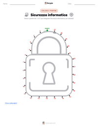 Anteprima della scheda stampabile di Sicurezza informatica