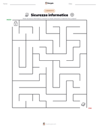 Anteprima della scheda stampabile di Sicurezza informatica
