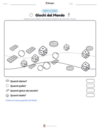 Anteprima della scheda stampabile di Giochi dal Mondo