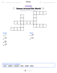 Games Around the World printable worksheet preview