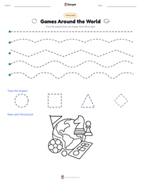 Games Around the World printable worksheet preview