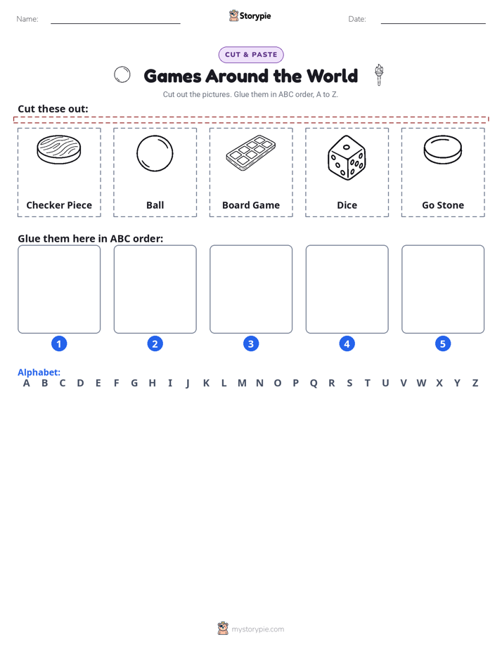 Cut & Paste Alphabet