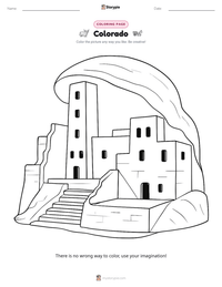 Colorado coloring page for kids