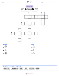 Colorado printable worksheet preview