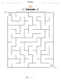 Colorado printable worksheet preview
