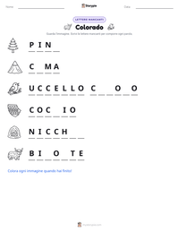 Anteprima della scheda stampabile di Colorado