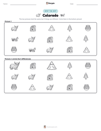 Colorado printable worksheet preview