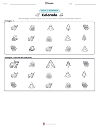 Anteprima della scheda stampabile di Colorado