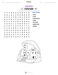 Colorado printable worksheet preview